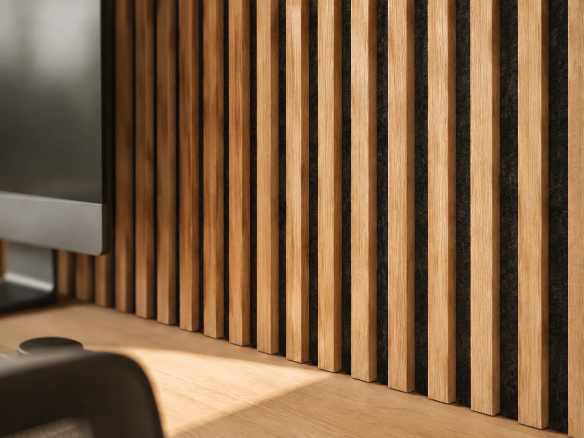 Damper 32 wood wall panel